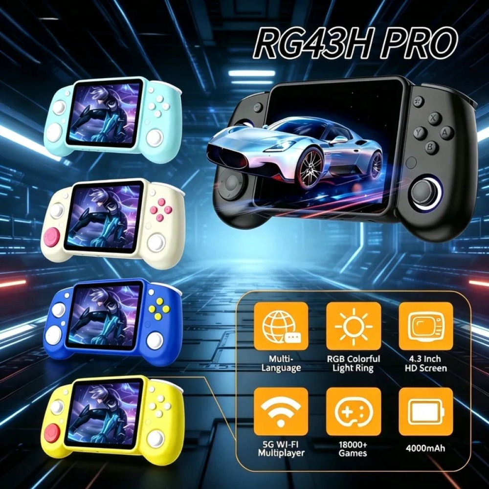 Gaming Console Online - Konsol Game Genggam Retro Portabel RG43H