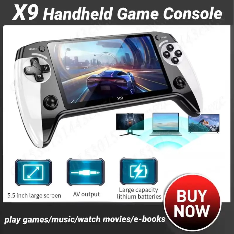 Gaming Console Video Game - Konsol Video Game Saku X9 Layar