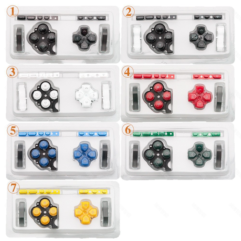 Gaming Console Psp - 1Set Tombol Kiri Kanan ABXY Select