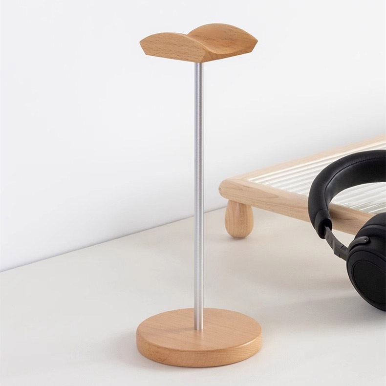 Penyangga Headphone Kayu Walnu - Gaming Console Desk ulasan dan harga