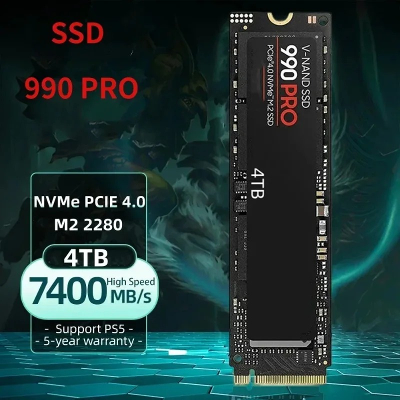 SSD NVMe 990 PRO M.2 2280 Asli - Laptop Gaming Console ulasan dan harga