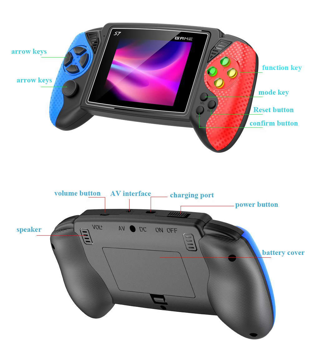 Konsol Game Genggam Retro S7 L - Gaming Console Video Game ulasan dan harga