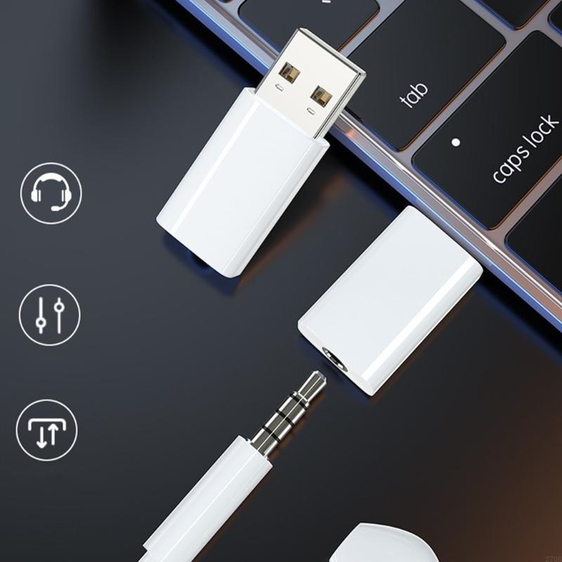 Adaptor Wanita USB ke 3,5 mm u - Laptop Gaming Console ulasan dan harga