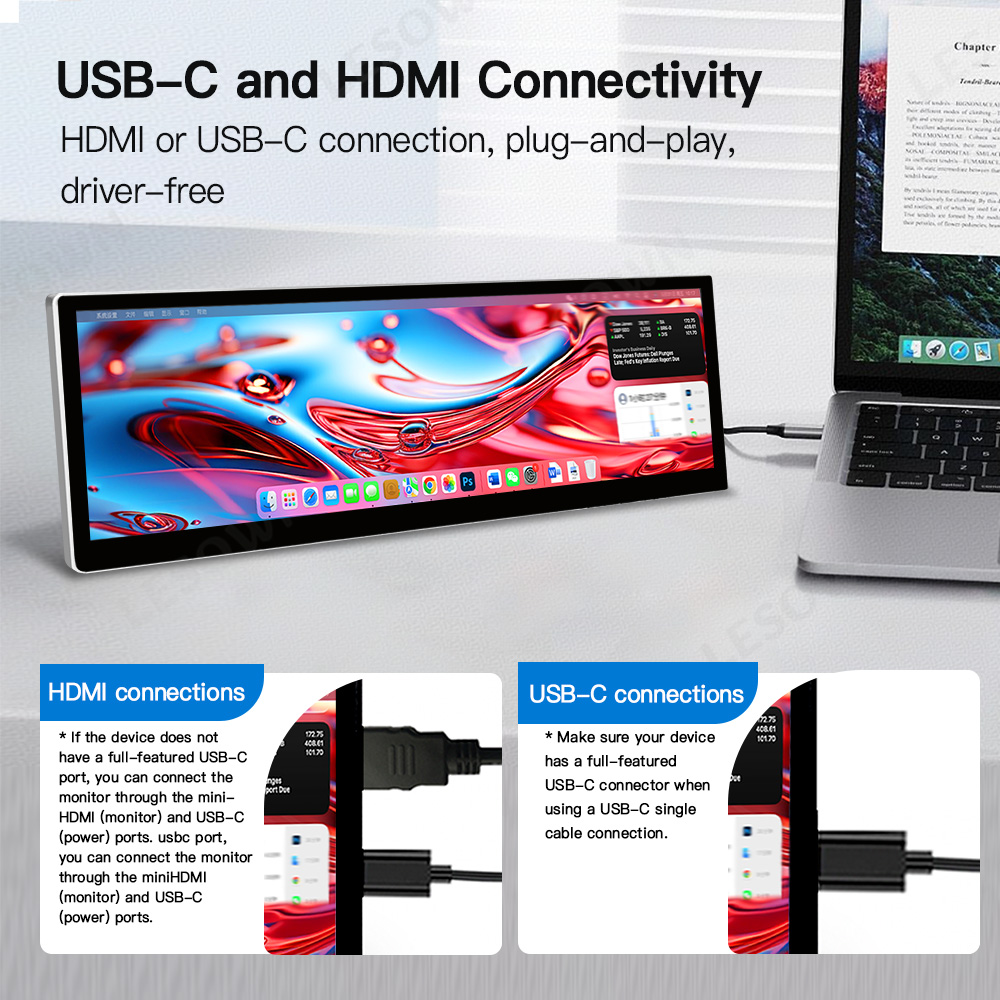 LESOWN Monitor Bar 2.5K 14.5 I - Laptop Gaming Console ulasan dan harga
