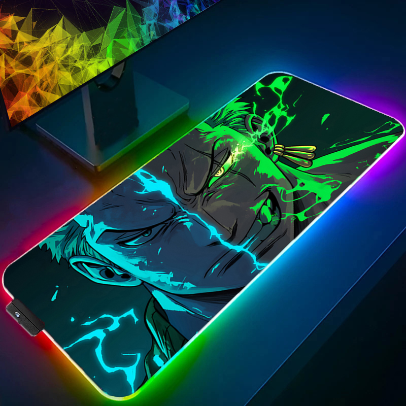 ONE PIECE Zoro Mouse Pad RGB A - Gaming Console Desk ulasan dan harga