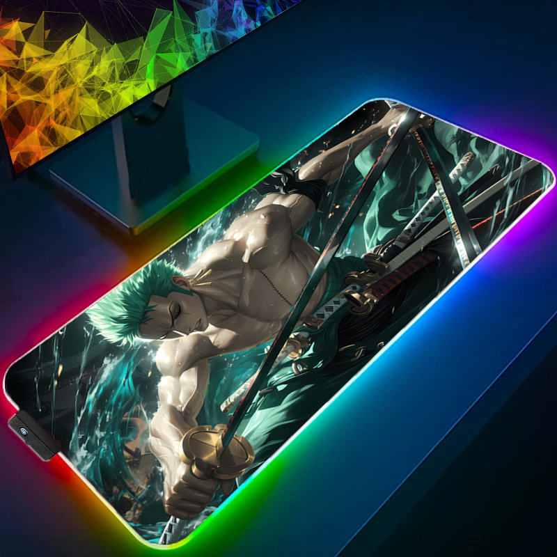 ONE PIECE Zoro Mouse Pad RGB A - Gaming Console Desk ulasan dan harga