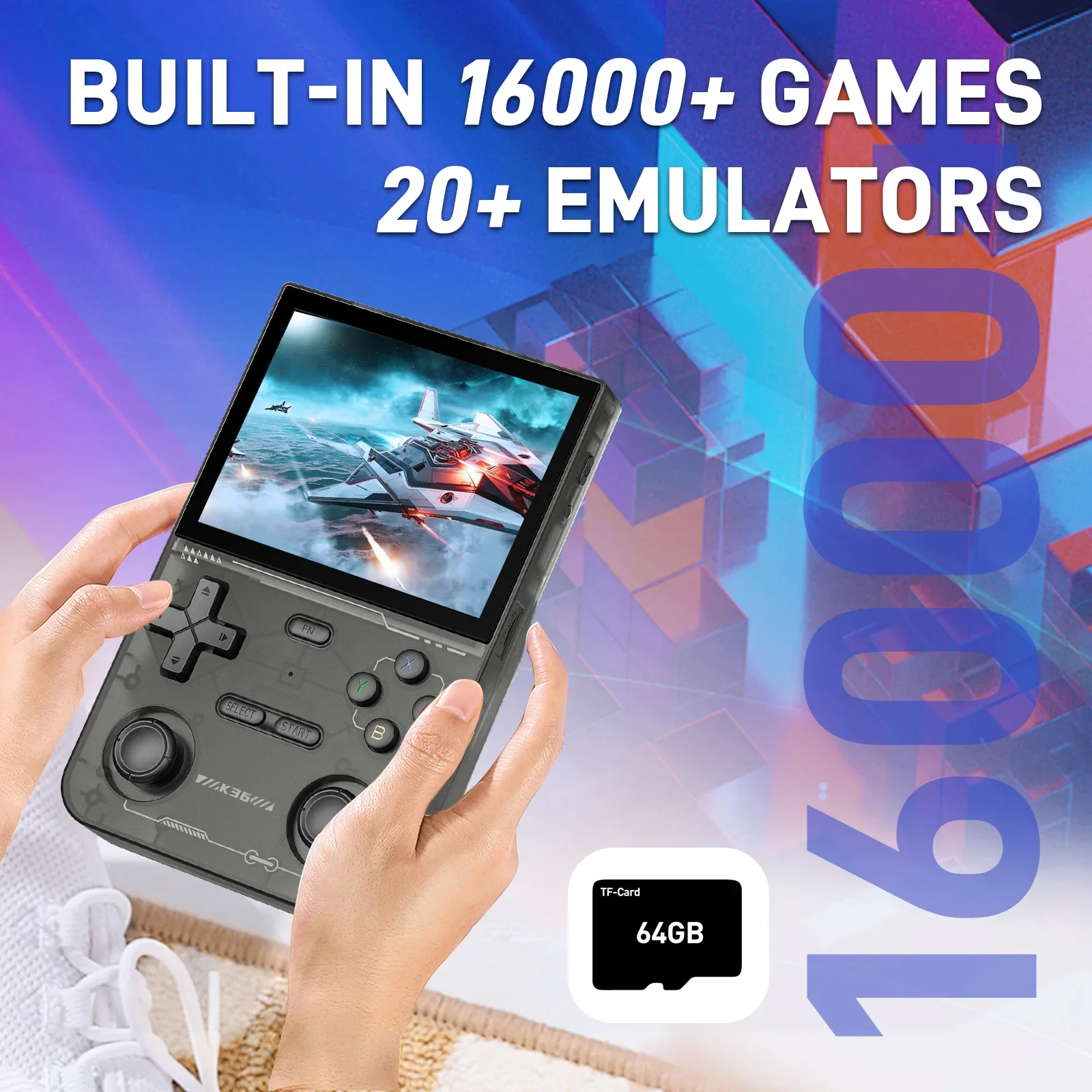 Konsol Game genggam K36, 3.5 i - Gaming Console K36 ulasan dan harga
