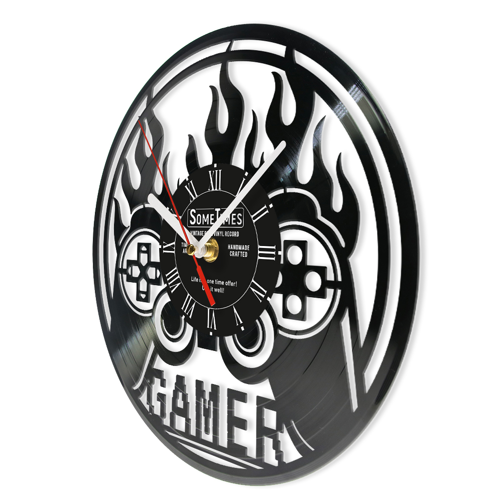 Jam Dinding Vinyl Record Kusto - Gaming Console Names ulasan dan harga