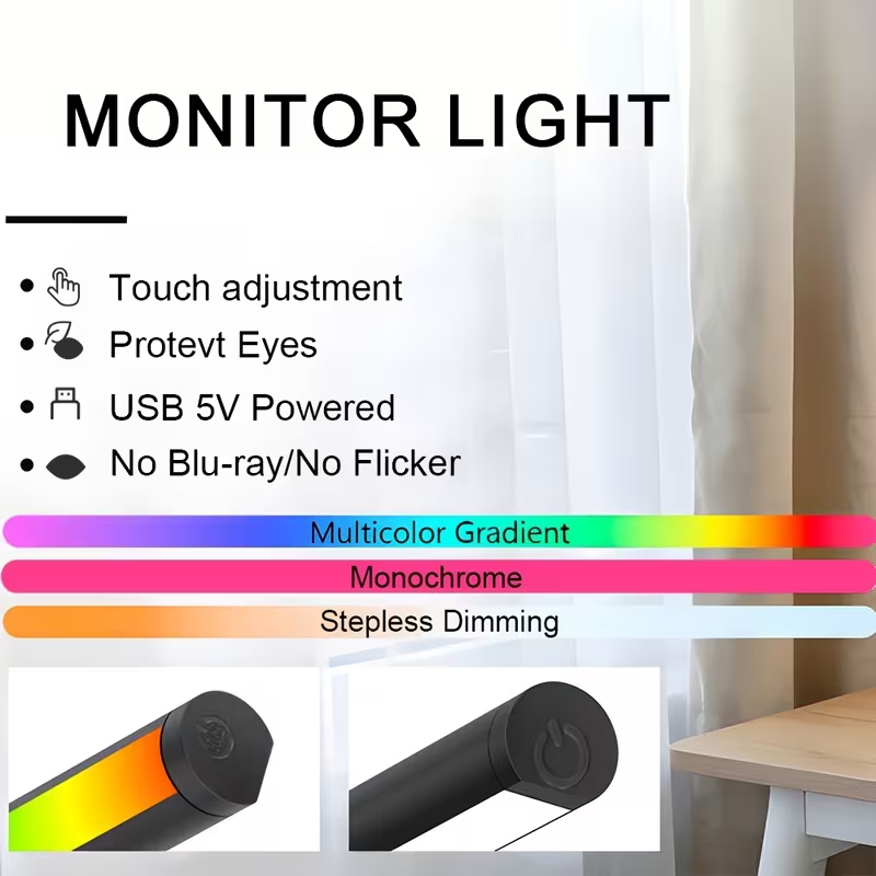 Lampu LED Bar untuk Monitor Ko - Gaming Console Desk ulasan dan harga