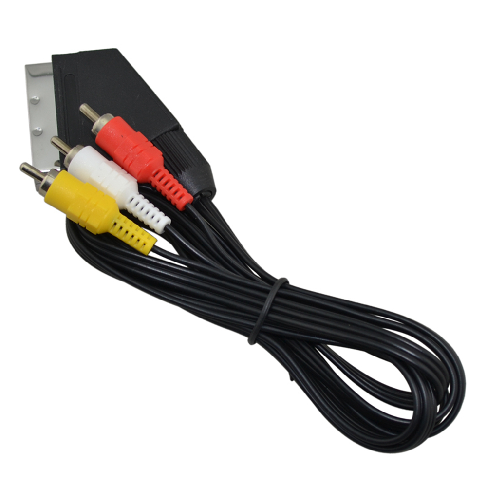 Kabel Scart ke 3 Video TV AV R - Gaming Console Video Game ulasan dan harga